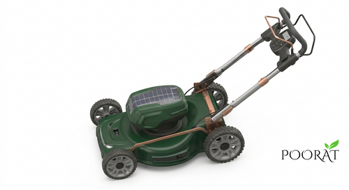 Poorat Cordless Battery-Powered Electric Lawn Mower