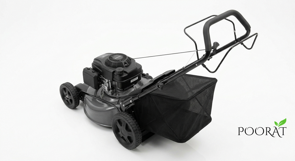 Poorat Heavy-Duty Petrol Lawn Mower