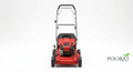 Poorat Petrol Lawnmower with Adjustable Handle for Clean and Even Grass Cutting