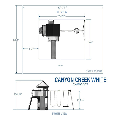 Canyon Creek Swing Set – White