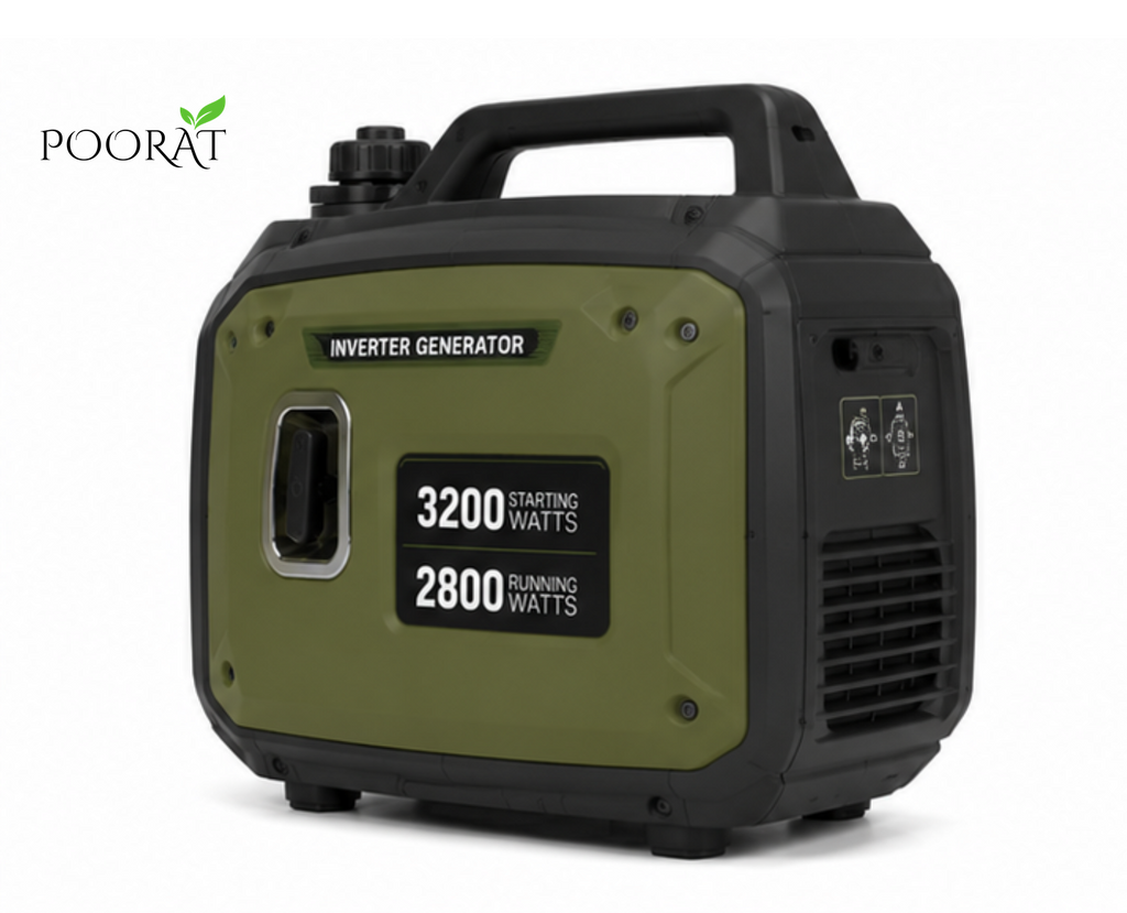 Poorat Portable 3200 Starting Watts / 2800 Running Watts Inverter Generator