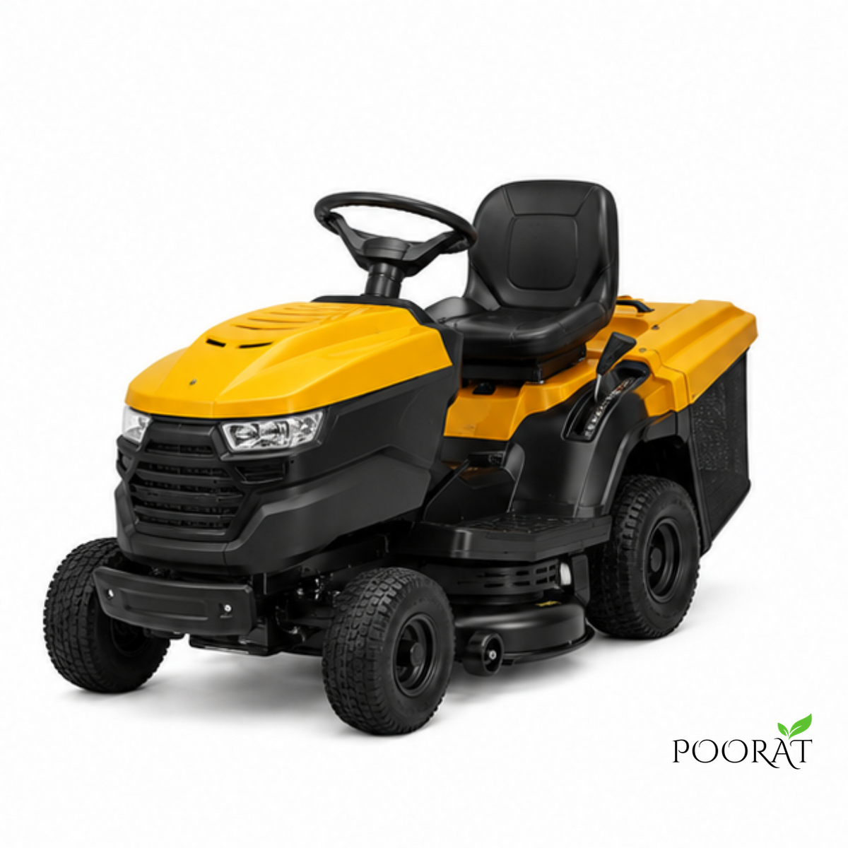 Poorat Heavy-Duty Ride-On Garden Lawn Tractor Mower