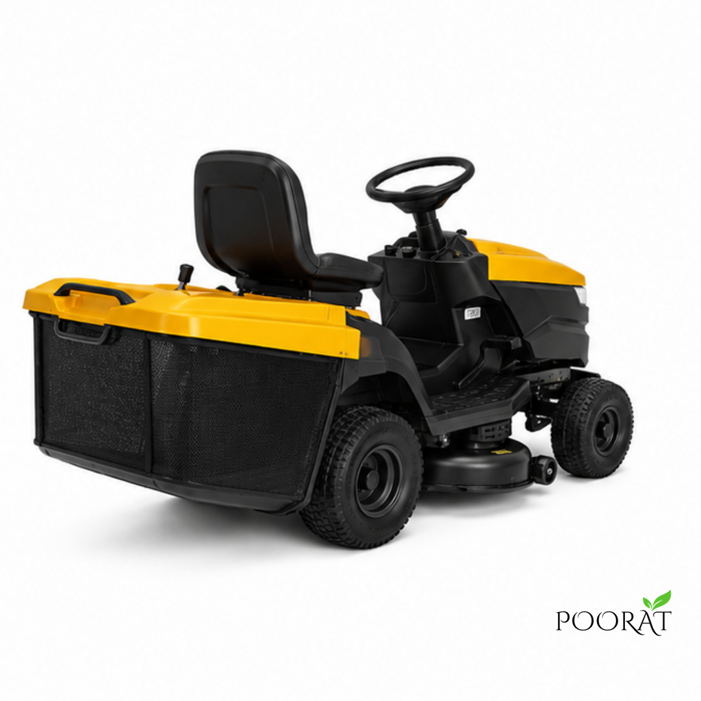 Poorat Heavy-Duty Ride-On Garden Lawn Tractor Mower