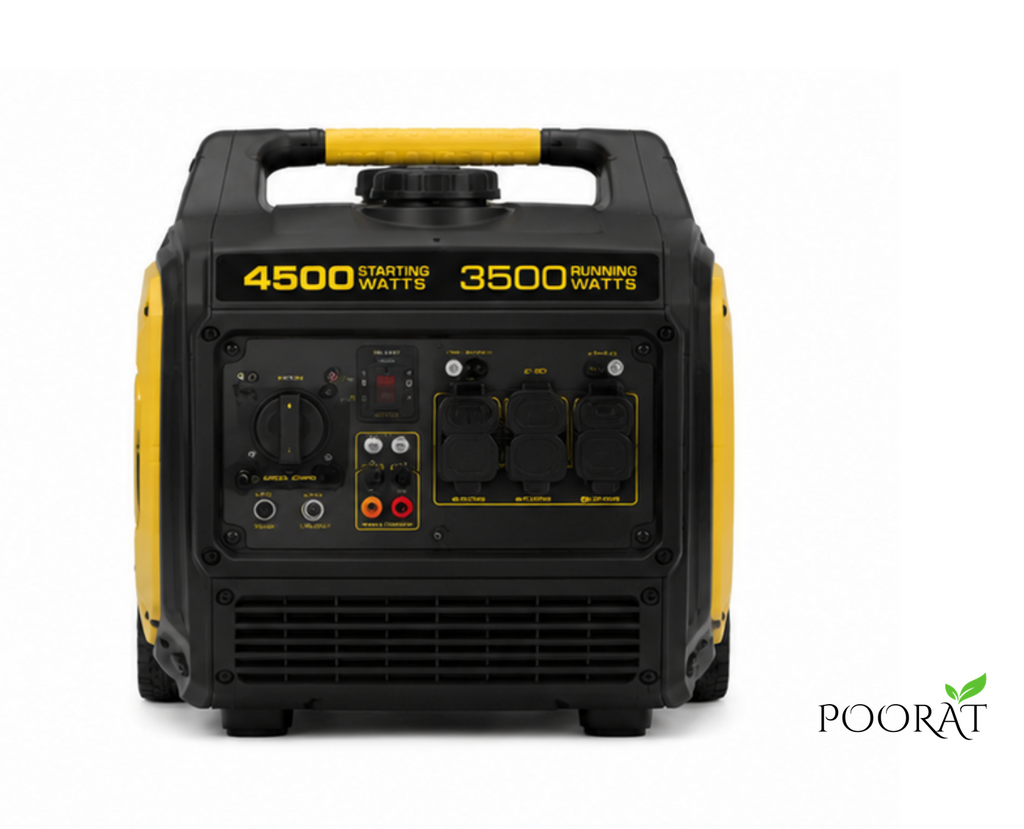 Poorat 4500 Starting Watts / 3500 Running Watts Portable Inverter Generator
